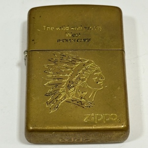 ＃645-D Zippo ジッポ インディアン チーフ Indian Chief The Wild and Wooly West ジッポー ZIPPO オイルライター 詳細不明 現状保管品