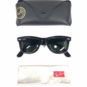 【レイバン】本物 Ray-Ban サングラス WAYFARER ウェイファーラー RB 2140-A べっ甲調 メンズ レディース イタリア製 ケース付き 送料520円