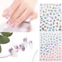 ネイルシール ネイルデコ用 花びら 紫陽花 花柄 DIY ネイルアートパーツ