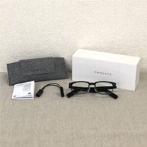 美品/1円～◆OWNDAYS×HUAWEI オンデーズ×ファーウェイ Eyewear アイウェア スクエアフレーム グレー HWF2001N-2S C2 度付き 眼鏡