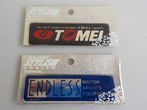 旧車 レーシング エンブレム TOMEI ENDLESS ステッカー ２枚 オートアクセサリー