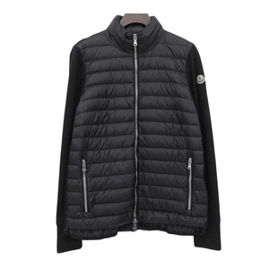 モンクレール MAGLIA CARDIGAN マグリア 切替 ダウンジャケット 84932 00 82573 レディース ブラック MONCLER 中古 【アパレル・小物】