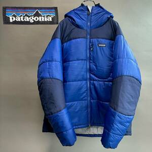 YM550 Patagonia パタゴニア 84096F5 2005年製 ダスパーカー メンズ Lサイズ ブルー DAS PARKA 検)アウトドア 防寒 オールド 古着