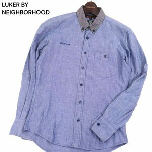 LUKER BY NEIGHBORHOOD × Ben Sherman ルーカー ネイバーフッド × ベンシャーマン 長袖 シャンブレー シャツ Sz.S　メンズ　I4T01683_5#C