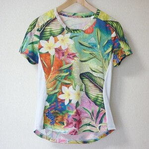 ラス１新品M★アディダス adidas ヘイジースカイ花柄ボタニカル OWN THE RUN FLORAL Tシャツ