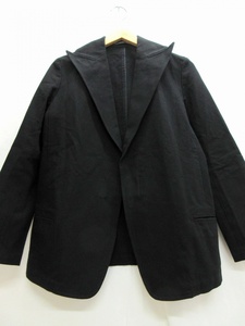 YOHJIYAMAMOTO+NOIR ヨウジヤマモトプリュスノアール ベルトジャケット Jacket 1 NY-J05-007 100%COTTON MADE IN JAPAN