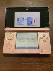 動作確認・初期化済 ニンテンドー3DS(CTR-001/ミスティピンク) 本体 任天堂 Nintendo3DS a4