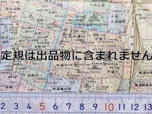 mc05【地図】秋田市 昭和55年 [バス路線バス停名入 本金デパート 協働社 セントラルデパート 丸三 旅館榮太楼 スカラ座 みゆき座 にっかつ