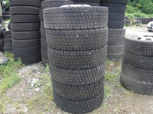 送料無料★東北・関東 限定 アルミホイール 8穴-285 8～9分山 6本 ブリヂストン 245/70R19.5 136/134j★33738