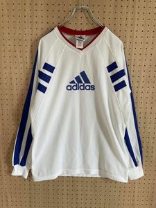 adidas ゲームシャツ ロゴ メンズ 日本製 古着 ユニフォーム 長袖 アディダス 日本代表