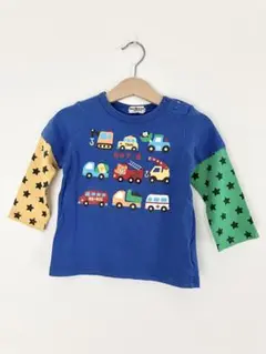 ホットビスケッツ ミキハウス 車プリント Tシャツ 90