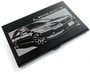 ブラックアルマイト「スバル(SUBARU) レガシー LEGACY」切り絵デザインのカードケース[CC-095]