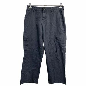 Dickies ワークパンツ W32 ディッキーズ カーゴパンツ ブラック 古着卸 アメリカ仕入 2403-1084