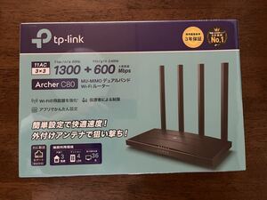 未使用、未開封品 TP-Link WiFi 無線LAN ルーター Archer C80 11ac/n/a 5GHz + 11n/g/b 2.4GHz デュアルバンド 