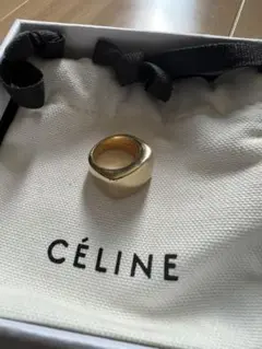 セリーヌ　CELINE ゴールドリング　サイズ52