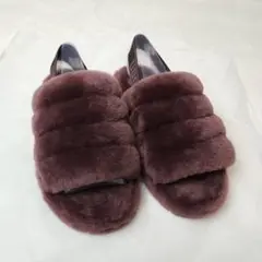 【美品】UGG アグ　モコモコ　サンダル　ファーサンダル　23㎝