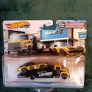 ホットウィール Hot Wheels TEAM TRANSPORT CUSTOM CORVETTE STINGRAY COUPE CARRY ON