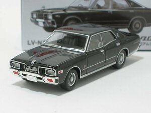 日産グロリア 4ドアHT Fタイプ 2800 ブロアム（黒）78年式 LV-N296a【トミーテック社1/64ミニカー】【トミカの時】