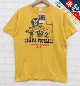 8T6091【クリックポスト対応】未使用品 BUZZRICKSON’S USAFA FOOTBALL 半袖Tシャツ BR79136 バズリクソンズ スヌーピー