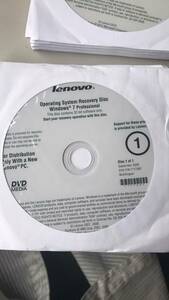 Lenovo Operating System Recovery Disc　①　Windows7　Profeessional　32-bit