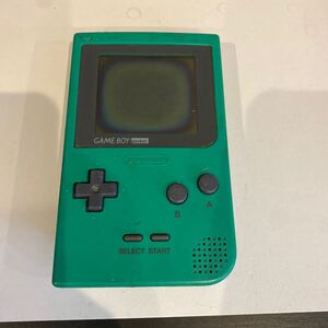 ゲームボーイポケット グリーン MGB-001 動作未確認　ジャンク品