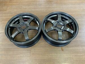 鍛造レイズ　RAYS TE37 SONIC 16インチ　5.5J +45 100 4穴　中古2本