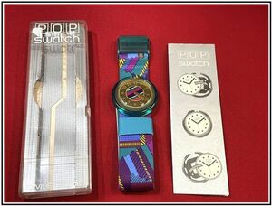 p7290『SWATCH スウォッチ　POP SWATCH』SWISS MADE ケース付　1990年代