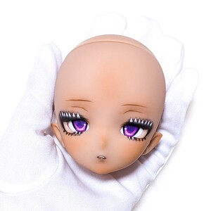 【らんだる】imomodoll イモモドール MIKO カスタムヘッド チョコレート肌 タン褐色 MDD対応 1/4ドール