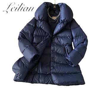 C18◆美品 アルマーニ コレッツィオーニ ARMANI COLLEZIONI 38 M L 前後 キルト キルティング グース ダウン コート ジャケット フレア秋冬