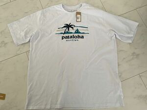 新品　ハワイ限定　patagonia パタゴニア　Tシャツ パタロハ　pataloha ハワイ限定　ハレイワ　半袖Tシャツ　ホワイト　XXL