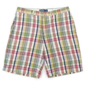 ポロラルフローレン POLO RALPH LAUREN ノータック ショーツ ショートパンツ PROSPECT SHORT (-9750) マドラスチェック柄 W32