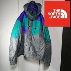 J【閲覧数206】【M】THE NORTH FACE ジャケット グレー 紫