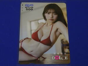 新品未使用 ★dolce　ドルチェ　★菊地姫奈　紐ビキニ　クオカード　QUOカード　★応募者全員サービス（非抽プレ当選品）　全プレ