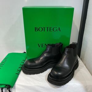 BOTTEGA VENETA ボッテガヴェネタ ショート サイドゴアブーツ レザー ブラック 23.5cm 705541