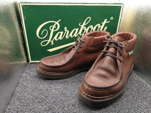 箱付き★ PARABOOT パラブーツ チロリアン レザーシューズ ブラウン サイズ 39 (24.5cm 相当) 27 592 95 F