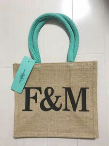 新品　フォートナム&メイソン　ジュートバッグS　Fortnum & Mason ショッピングバッグ エコバッグ 手提げ　トート　170110