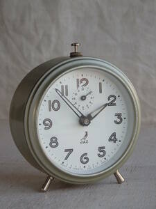 フランスアンティーク 時計 jaz 置時計 目覚まし時計 古い 手巻き paris ブロカント ビンテージ 蚤の市 北欧 