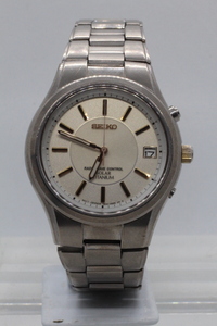 【SEIKO】RADIO WAVE CONTOROL SOLAR7B42-0AN0 10BAR TITANIUM MOVEMENT JAPAN 中古品時計 訳あり 24.10.27