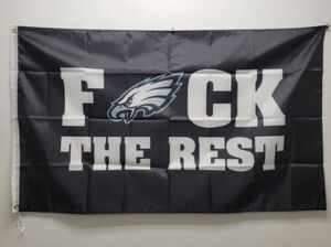 Philadelphia Eagles Flag 3ftx5ft Eagles Black F The Rest Flag Banner NFL 海外 即決