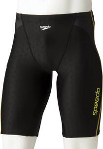 【KCM】Z-speedo-78-S★展示品【speedo】メンズ スパッツ フレックスシグマ 4分丈 フィットネス水着　SD88S13　グレー×マスタード　S