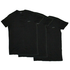 Tシャツ 3枚セット メンズ 丸首 クルーネック ブラック Ｓサイズ DIESEL ディーゼル SPDG/AALW 3PK/8141/送料無料