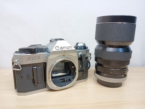 Canon キャノン AE-1 PROGRAMボディ 希少品 + SUN-ZOOM MACRO 1:3.5 38-90mm 昔の高級一眼レフカメラ 　あ9