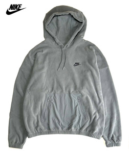 【新品】ナイキ クラブ ポーラー フリース プルオーバー フーディ【068：灰】XXL 2XL NIKE NSW フリース パーカー 起毛 トレーニング ジム