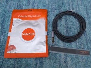 0606u2021　VANAUX 3.5mm to 6.35mm オーディオ変換ケーブル 3.5mmミニプラグ to 6.35mm標準プラグ オス-オス