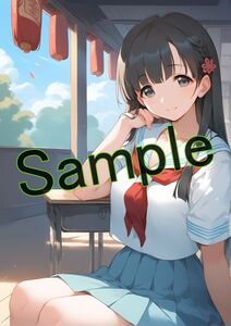 アイドルマスターシンデレラガールズ 小早川紗枝 高品質 ポスター A4 同人 アニメ イラスト 美少女 お一人1点限定 0111_0027