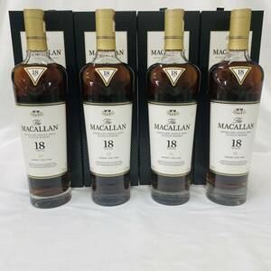 4本セット ザ マッカラン 18年 ヴィンテージ 2019 シェリーオーク 700ml 箱付 The MACALLAN 日本語ラベル