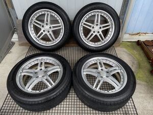 WORK GNOSIS GS2 235/55R19 8J+50 ５穴 PCD114.3 19インチ 2019年製 タイヤホイール 4本セット 139