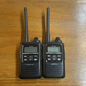 アイコム 351MHzデジタル簡易無線機(登録局)IC-DPR3 本体のみ　2台　中古品