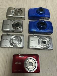 デジタルカメラ Nikon COOLPIX S3500 S3700 S2900 W100 S32 L16 7台まとめて売る(04)