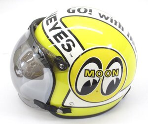 MOON EYES ムーンアイズ サイズ：57-60cm ジェットヘルメット ※ジャンク品 #U3820